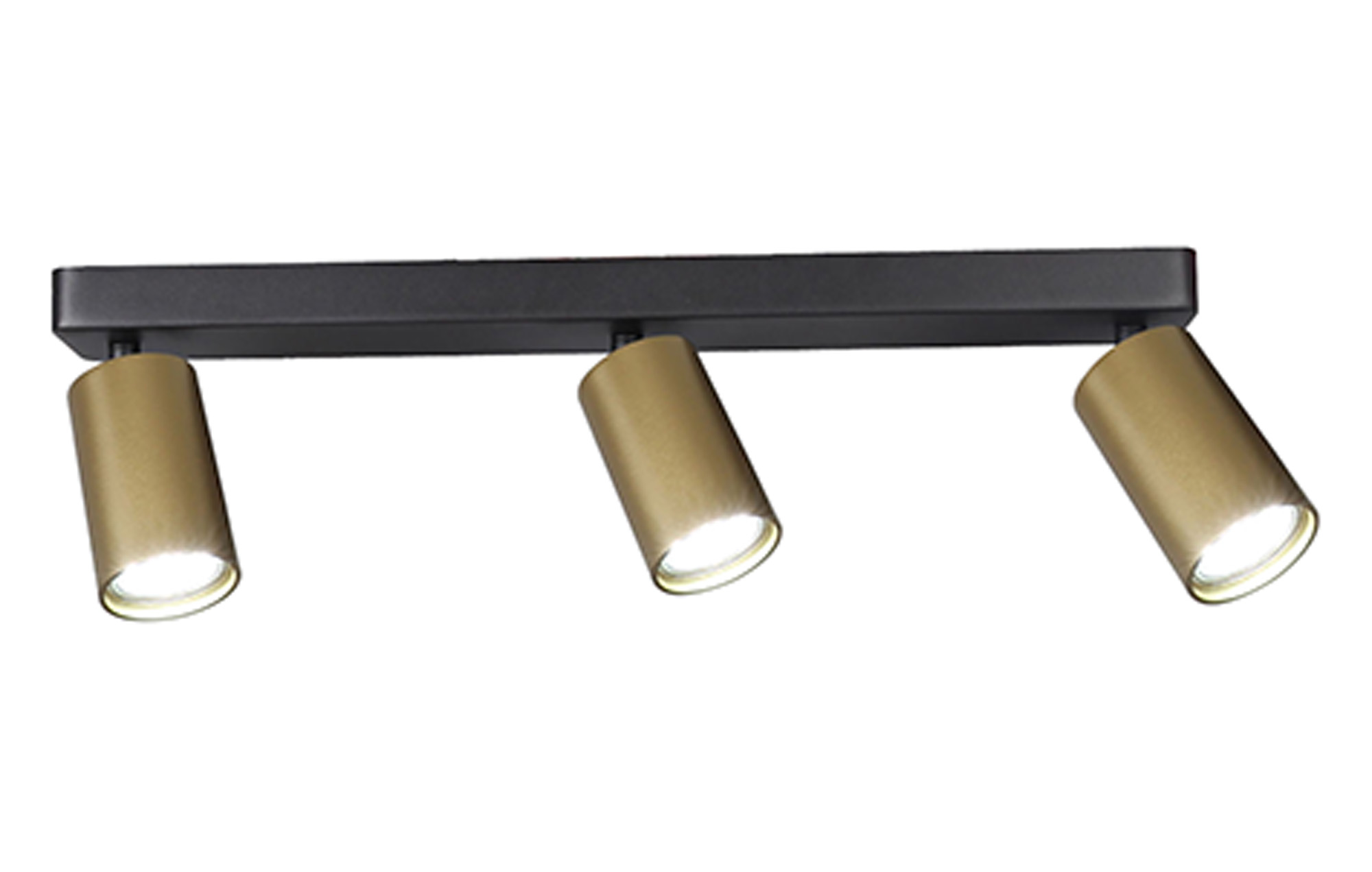 M8488  Sal Linear 3 Light Spotlight Satin Gold/Matt Black